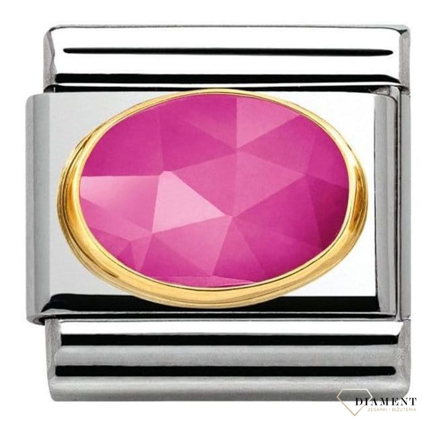 Nomination - Link 18K zawieszka złoto 'Różowy Jadeit' 030515 08 biżuteria nomination nomination zawieszki nomination baza.jpg